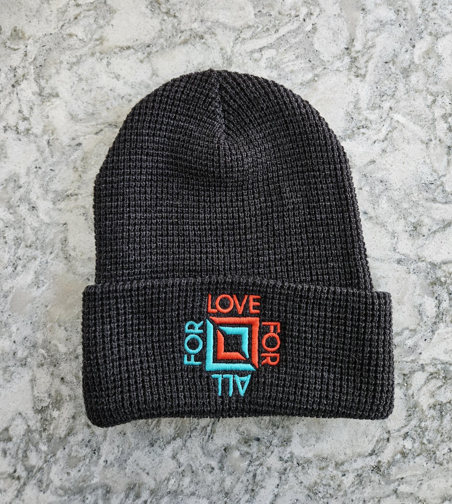 Charcoal Waffle Beanie (Preorder)