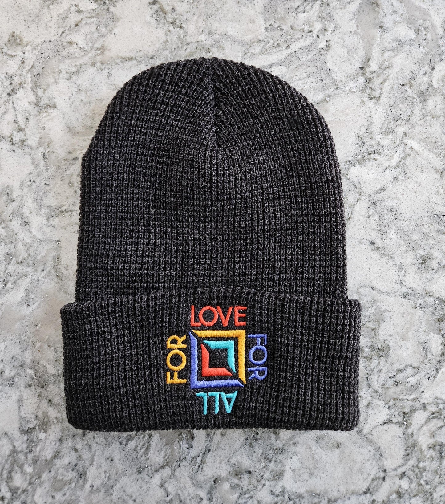 Charcoal Waffle Beanie (Preorder)