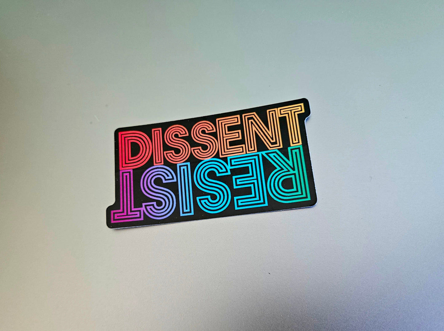 Resist Dissent Rainbow Stickers