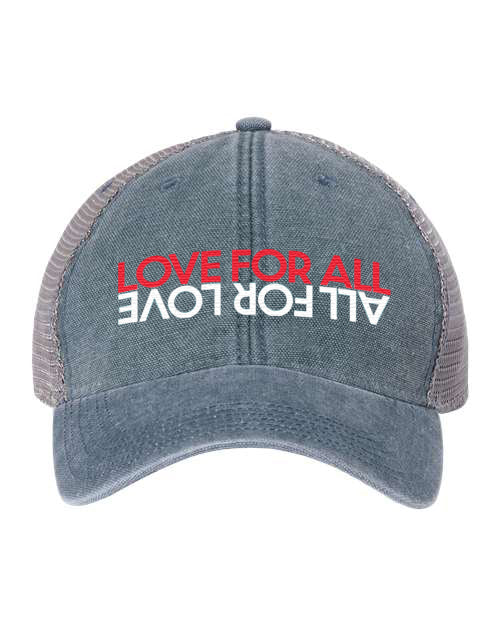 Legacy Dashboard Trucker Cap with Red/White Embroidery (Preorder)