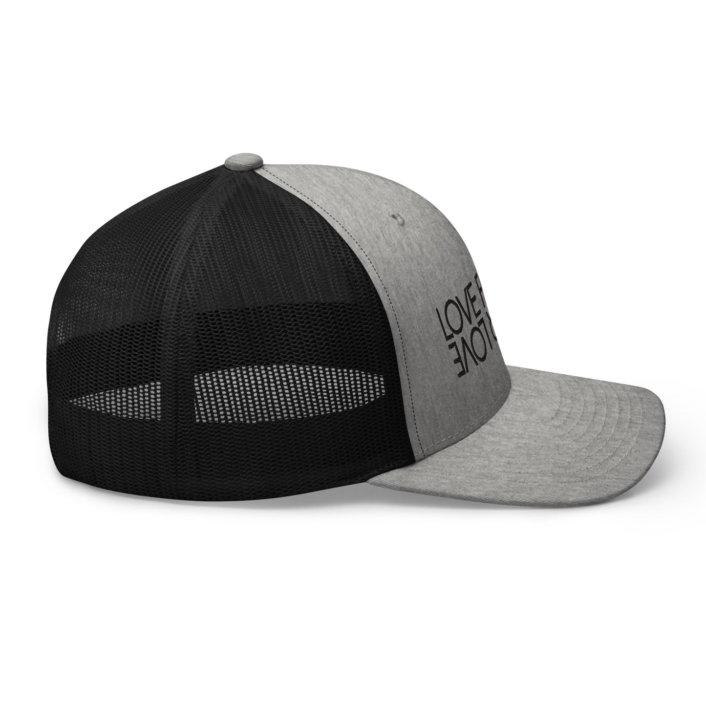 Love For All Heather Gray/Black Trucker Cap