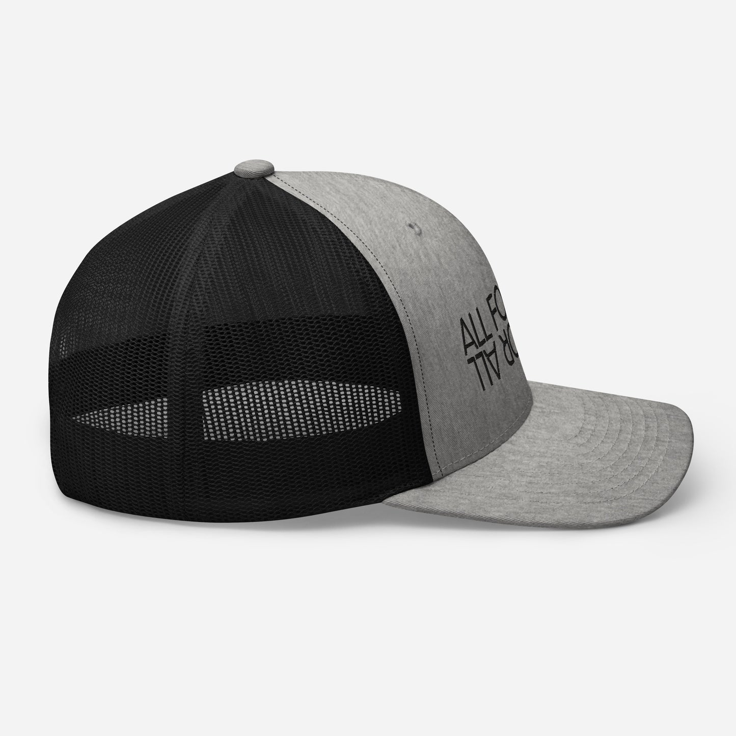 All For Love Heather Gray/Black Trucker Cap