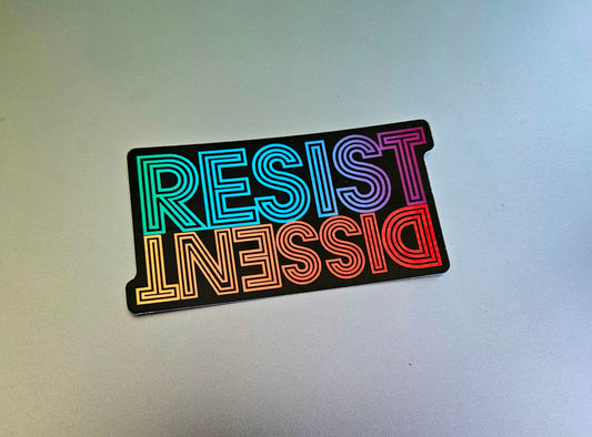 Resist Dissent Rainbow Stickers